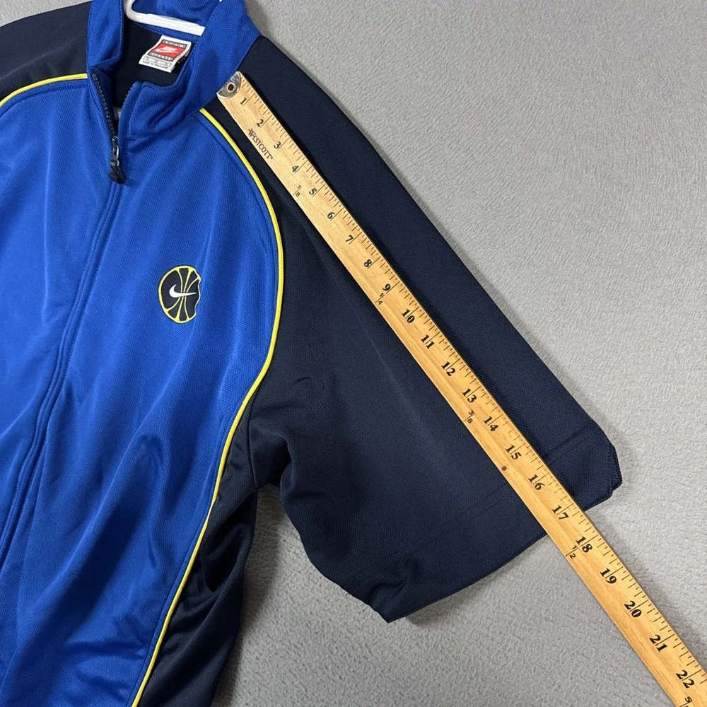 Vintage Nike Team Sports Warm Up Jacket Mens Medium Blue Full Zip Basketball Y2K